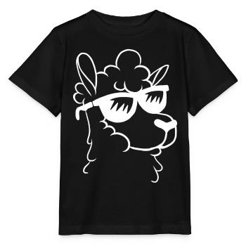 Lama Lama Llama Llama - Lama Mignon Tête de Lama F - T-shirt bio MINI CREATOR Stanley/Stella Enfant - noir - Devant - Mikhail (115cm)