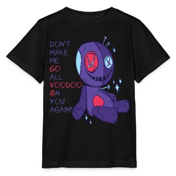 Vaudou à vous ! Sorcellerie effrayante d’Halloween - T-shirt bio MINI CREATOR Stanley/Stella Enfant - noir - Devant - Mikhail (115cm)