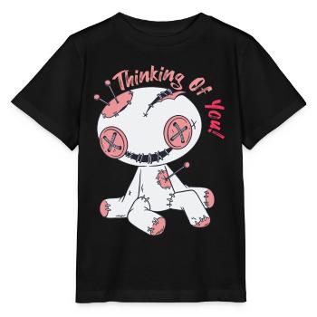 Gruselige Voodoo-Puppe Hexerei Halloween An dich d - Stanley/Stella Kinder T-Shirt MINI CREATOR  - Schwarz - Vorne - Mikhail (115cm)