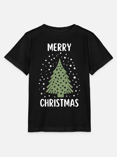 Merry Christmas Lustiges Weihnachtsshirt - Stanley/Stella Kinder T-Shirt MINI CREATOR - Schwarz