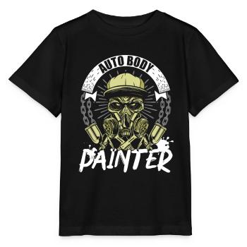 Auto Body Painter Job Beruf Auto Detaillierung - Stanley/Stella Kinder T-Shirt MINI CREATOR  - Schwarz - Vorne - Mikhail (115cm)
