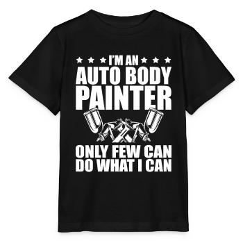 Auto Body Painter Job Beruf Auto Detaillierung - Stanley/Stella Kinder T-Shirt MINI CREATOR  - Schwarz - Vorne - Mikhail (115cm)