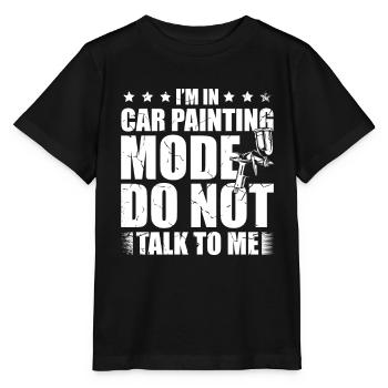 Ich Bin Im Auto-malmodus. Sprich Nicht Mit Mir - Stanley/Stella Kinder T-Shirt MINI CREATOR  - Schwarz - Vorne - Mikhail (115cm)