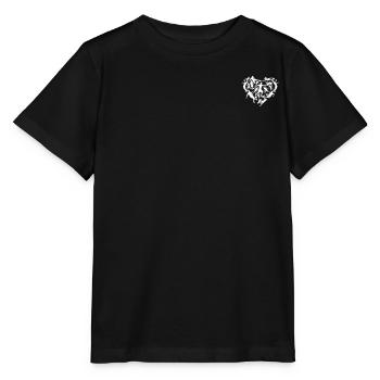 Soccer Heart with Soccer Players - Heart Soccer Pl - Stanley/Stella Kinder T-Shirt MINI CREATOR  - Schwarz - Vorne - Mikhail (115cm)