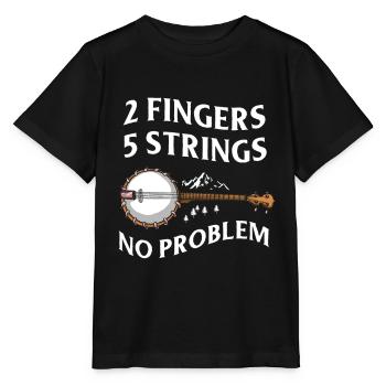 Chemises Banjo Pour Hommes Bluegrass Appalachia Folk - T-shirt bio MINI CREATOR Stanley/Stella Enfant - noir - Devant - Mikhail (115cm)