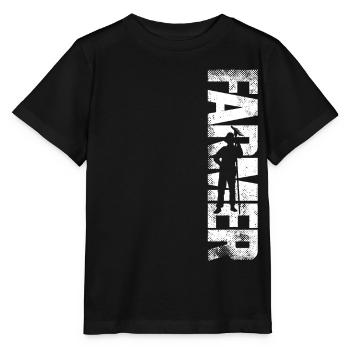 Farming Farmer Vintage Farmer - Stanley/Stella Kinder T-Shirt MINI CREATOR  - Schwarz - Vorne - Mikhail (115cm)