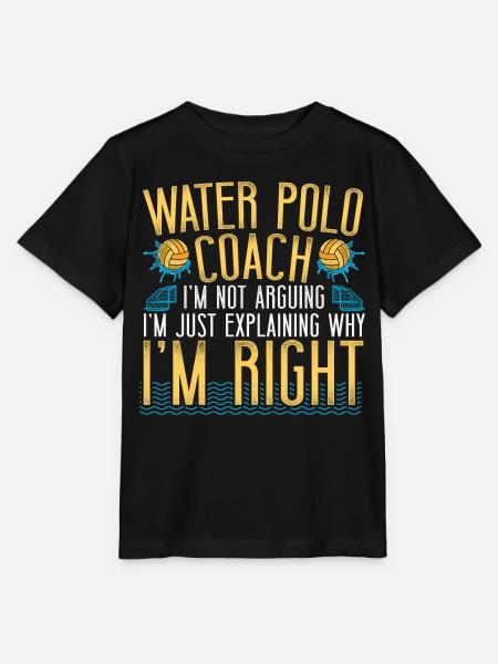 Waterpolo Coach Vintage Water - Stanley/Stella Kinder-T-shirt MINI CREATOR - zwart