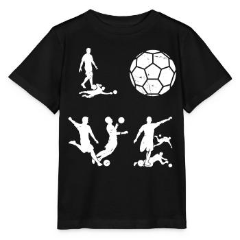 Soccer LOVE Soccer Player Love Soccer - Stanley/Stella Kinder T-Shirt MINI CREATOR  - Schwarz - Vorne - Mikhail (115cm)