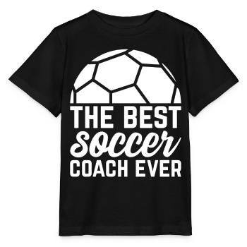 Le meilleur entraîneur de football de tous les temps - Entraîneur de football - T-shirt bio MINI CREATOR Stanley/Stella Enfant - noir - Devant - Mikhail (115cm)