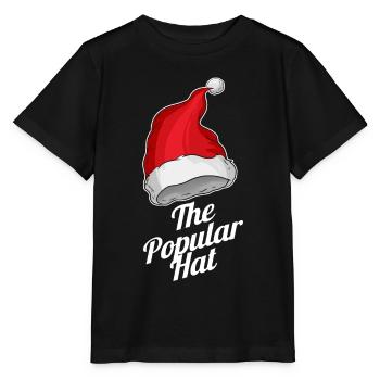 Santa's Hat Is The Popular Hat For Christmas - Stanley/Stella MINI CREATOR Kids’ T-Shirt - black - Front - Mikhail (115cm)