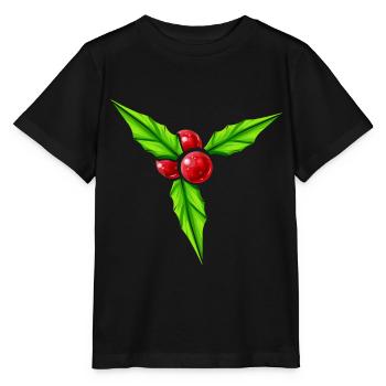 Big Mistletoe For Christmas - Stanley/Stella MINI CREATOR Kids’ T-Shirt - black - Front - Mikhail (115cm)