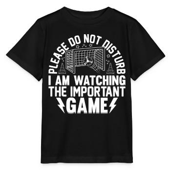 Soccer Player Soccer Lover I Am Watching The Impor - Stanley/Stella Kinder T-Shirt MINI CREATOR  - Schwarz - Vorne - Mikhail (115cm)