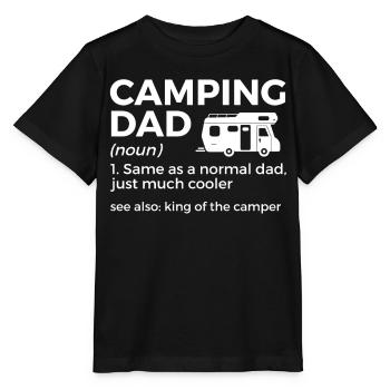 Camping Camping Camping-car - T-shirt bio MINI CREATOR Stanley/Stella Enfant - noir - Devant - Mikhail (115cm)