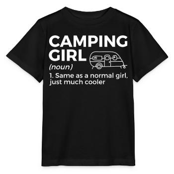 Camping Camping Camping-car - T-shirt bio MINI CREATOR Stanley/Stella Enfant - noir - Devant - Mikhail (115cm)