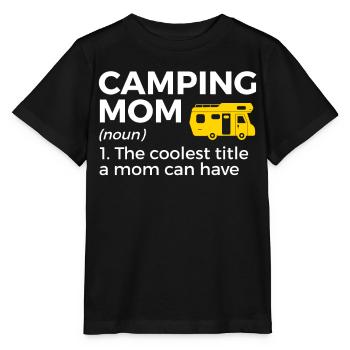 Camping Camping Camping-car - T-shirt bio MINI CREATOR Stanley/Stella Enfant - noir - Devant - Mikhail (115cm)