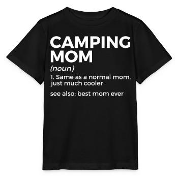 Camping Camping Camping-car - T-shirt bio MINI CREATOR Stanley/Stella Enfant - noir - Devant - Mikhail (115cm)