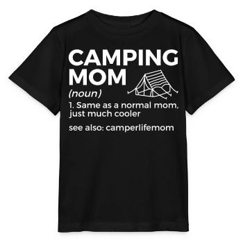 Camping Camping Camping-car - T-shirt bio MINI CREATOR Stanley/Stella Enfant - noir - Devant - Mikhail (115cm)