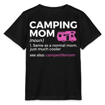 Camping Camping Camping-car - T-shirt bio MINI CREATOR Stanley/Stella Enfant - noir - Devant - Mikhail (115cm)