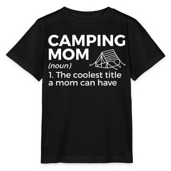 Camping Camping Camping-car - T-shirt bio MINI CREATOR Stanley/Stella Enfant - noir - Devant - Mikhail (115cm)