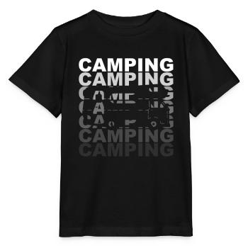 Camping Camping Camping-car - T-shirt bio MINI CREATOR Stanley/Stella Enfant - noir - Devant - Mikhail (115cm)