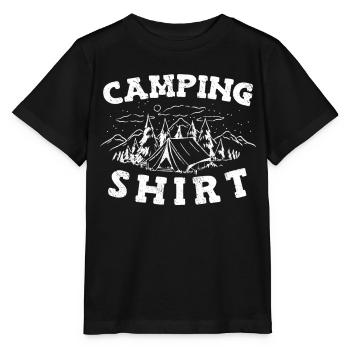 Camping Camping Camping-car - T-shirt bio MINI CREATOR Stanley/Stella Enfant - noir - Devant - Mikhail (115cm)