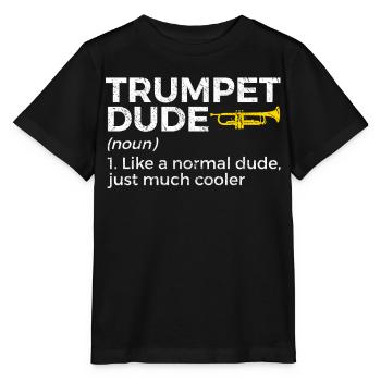 Trumpet Musician Brass Music - Stanley/Stella MINI CREATOR Kids’ T-Shirt - black - Front - Mikhail (115cm)