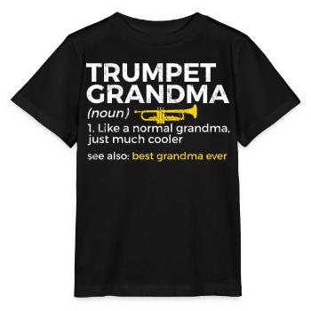 Trumpet Musician Brass Music - Stanley/Stella MINI CREATOR Kids’ T-Shirt - black - Front - Mikhail (115cm)