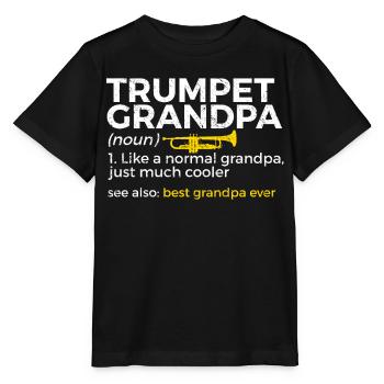 Trumpet Musician Brass Music - Stanley/Stella MINI CREATOR Kids’ T-Shirt - black - Front - Mikhail (115cm)