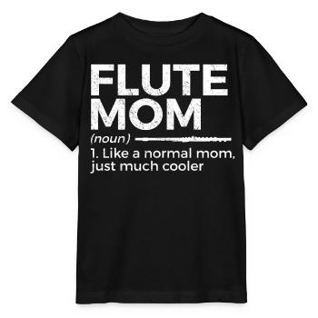 Flute Flute Musicians Brass Music - Stanley/Stella MINI CREATOR Kids’ T-Shirt - black - Front - Mikhail (115cm)