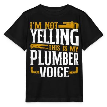 Plombier de plomberie vintage je ne suis pas - T-shirt bio MINI CREATOR Stanley/Stella Enfant - noir - Devant - Mikhail (115cm)