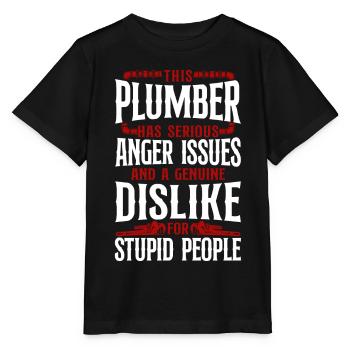 Plumbing Plumber Vintage This - Stanley/Stella Kinder T-Shirt MINI CREATOR  - Schwarz - Vorne - Mikhail (115cm)
