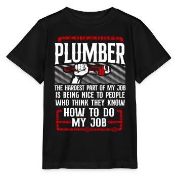 Plombier Plombier Plombier Vintage Plombier - T-shirt bio MINI CREATOR Stanley/Stella Enfant - noir - Devant - Mikhail (115cm)