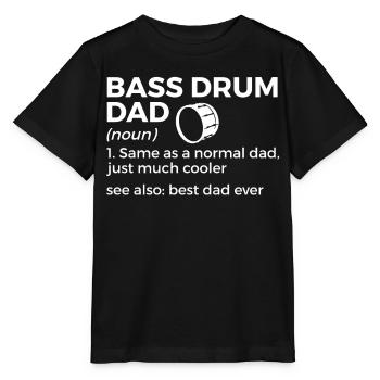Musicien de grosse caisse - T-shirt bio MINI CREATOR Stanley/Stella Enfant - noir - Devant - Mikhail (115cm)