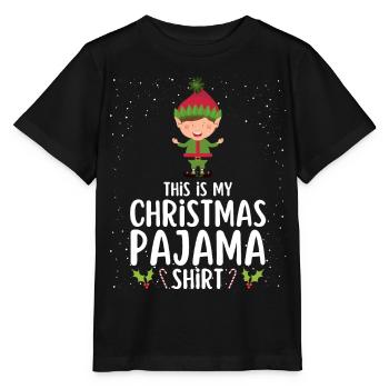 Pyjama de Noël Pyjama Chemise de nuit - T-shirt bio MINI CREATOR Stanley/Stella Enfant - noir - Devant - Mikhail (115cm)