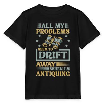 Meine Probleme Scheinen Wegzudriften, Wenn Ich - Stanley/Stella Kinder T-Shirt MINI CREATOR  - Schwarz - Vorne - Mikhail (115cm)