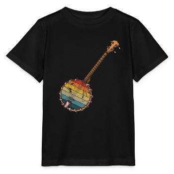 Chemises Banjo Pour Hommes Bluegrass Appalachia Folk - T-shirt bio MINI CREATOR Stanley/Stella Enfant - noir - Devant - Mikhail (115cm)