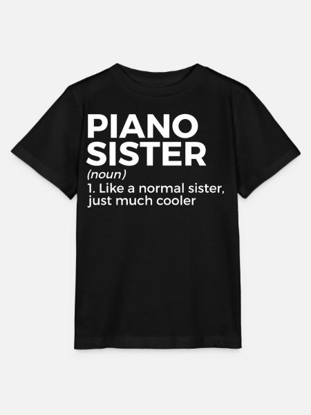 Klavier Musiker - Stanley/Stella Kinder T-Shirt MINI CREATOR  - Schwarz