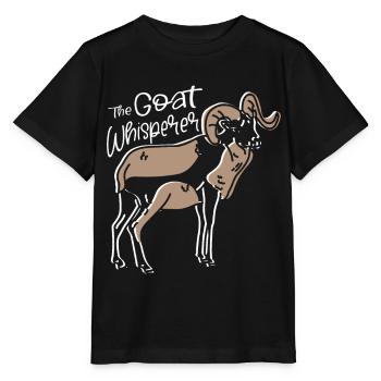 Ziegenflüsterer Nutztier Ziegenzüchter Vieh - Stanley/Stella Kinder T-Shirt MINI CREATOR  - Schwarz - Vorne - Mikhail (115cm)