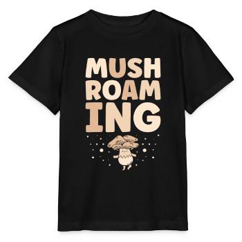 Mushroaming Mushroom Collector Fungal Mycology - Stanley/Stella MINI CREATOR Kids’ T-Shirt - black - Front - Mikhail (115cm)