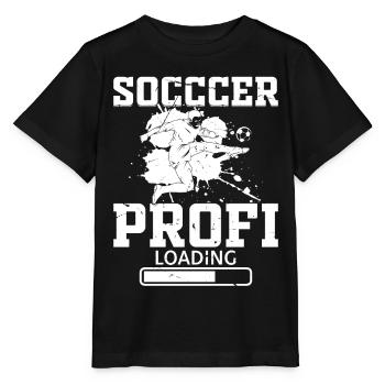 Soccer Profi Loading - Soccer Player Soccer Profi - Stanley/Stella Kinder T-Shirt MINI CREATOR  - Schwarz - Vorne - Mikhail (115cm)