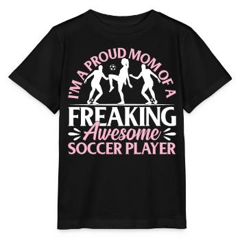 Soccer Player Mom Soccer Mama - Stanley/Stella Kinder T-Shirt MINI CREATOR  - Schwarz - Vorne - Mikhail (115cm)