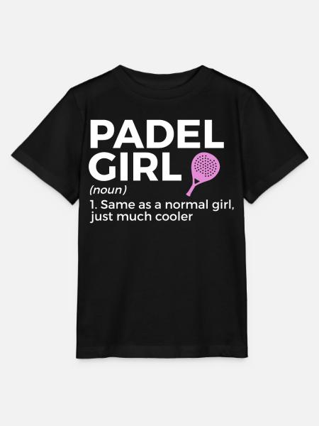 Padel Tennis - Stanley/Stella Kinder T-Shirt MINI CREATOR - Schwarz