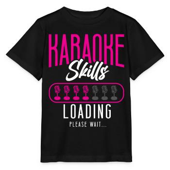 Karaoke Singer Karaoke Skills - Stanley/Stella Kinder T-Shirt MINI CREATOR  - Schwarz - Vorne - Mikhail (115cm)
