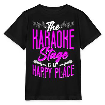Karaoke Singer The Karaoke Stage - Stanley/Stella MINI CREATOR Kids’ T-Shirt - black - Front - Mikhail (115cm)