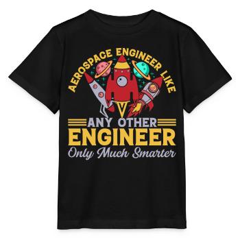 Voyage dans l’espace Ingénierie aérospatiale Ingénieur aérospatial - T-shirt bio MINI CREATOR Stanley/Stella Enfant - noir - Devant - Mikhail (115cm)