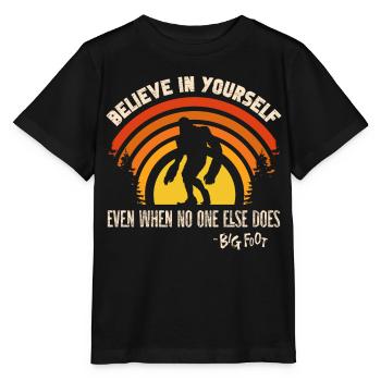 Croyez en vous, même si c’est le contraire - T-shirt bio MINI CREATOR Stanley/Stella Enfant - noir - Devant - Mikhail (115cm)