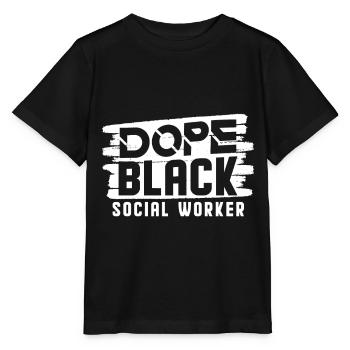 Schmiere Schwarz Social Worker School - Stanley/Stella MINI CREATOR Kids’ T-Shirt - black - Front - Mikhail (115cm)