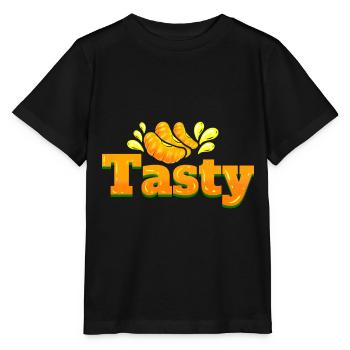 Tasty Orange Slices Or Peaces - Vegetarian - Go - Stanley/Stella MINI CREATOR Kids’ T-Shirt - black - Front - Mikhail (115cm)