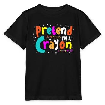 Pretend I'm a - Stanley/Stella MINI CREATOR Kids’ T-Shirt - black - Front - Mikhail (115cm)