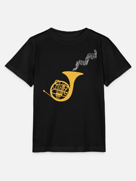Français musiciens de cor - T-shirt bio MINI CREATOR Stanley/Stella Enfant - noir